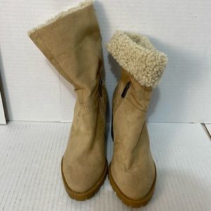 Women height Top Boot size 8 Tan